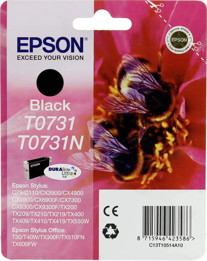Epson Ink Cartridge, Black [t0731]