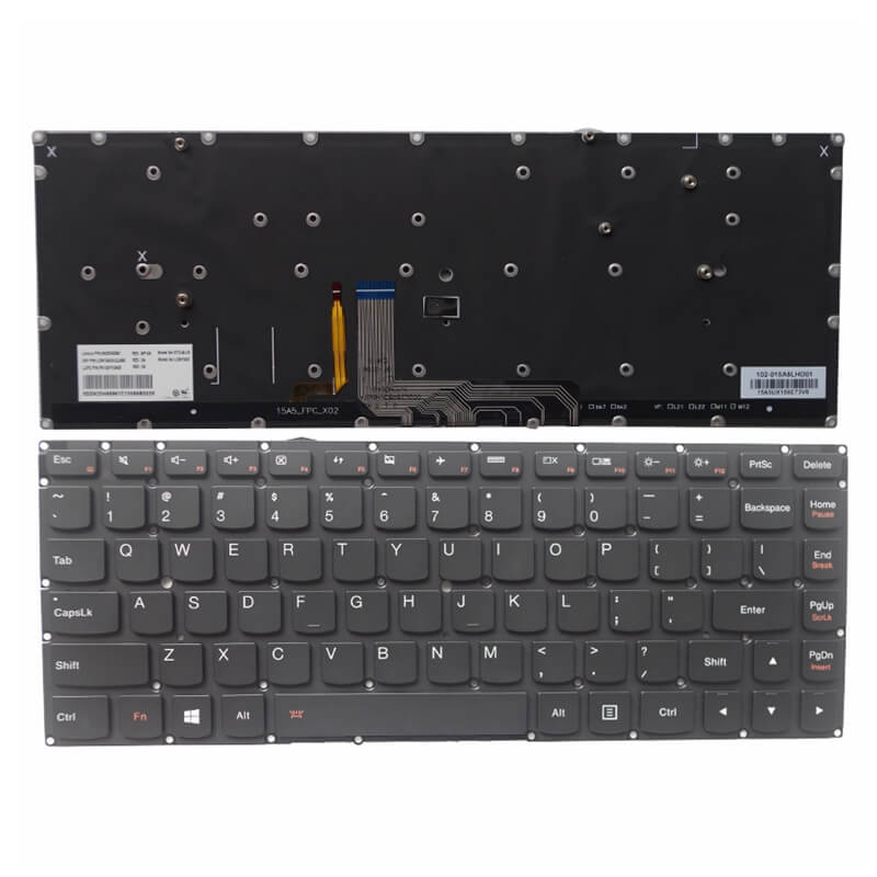 Clavier AZERTY Pour Lenovo Yoga 900-13ISK – Réf. SN20H55985, Français, Rétroéclairé, Neuf