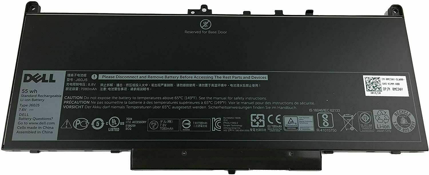 Original J60J5 Dell Latitude 12 E7270 E7270 E7470 Notebook Laptop