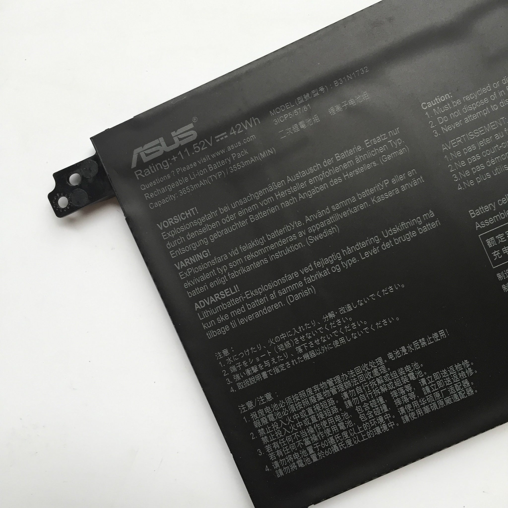 Batterie ASUS B31N1732 42Wh 11.52V - Remplacement Pour Vivobook S14, S430, X571, FX571 Et Autres