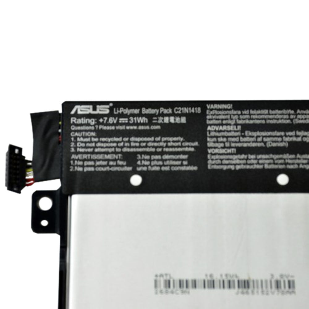 Genuine C21N1418 7.6V 31Wh Battery for Asus Transformer Book T300CHI