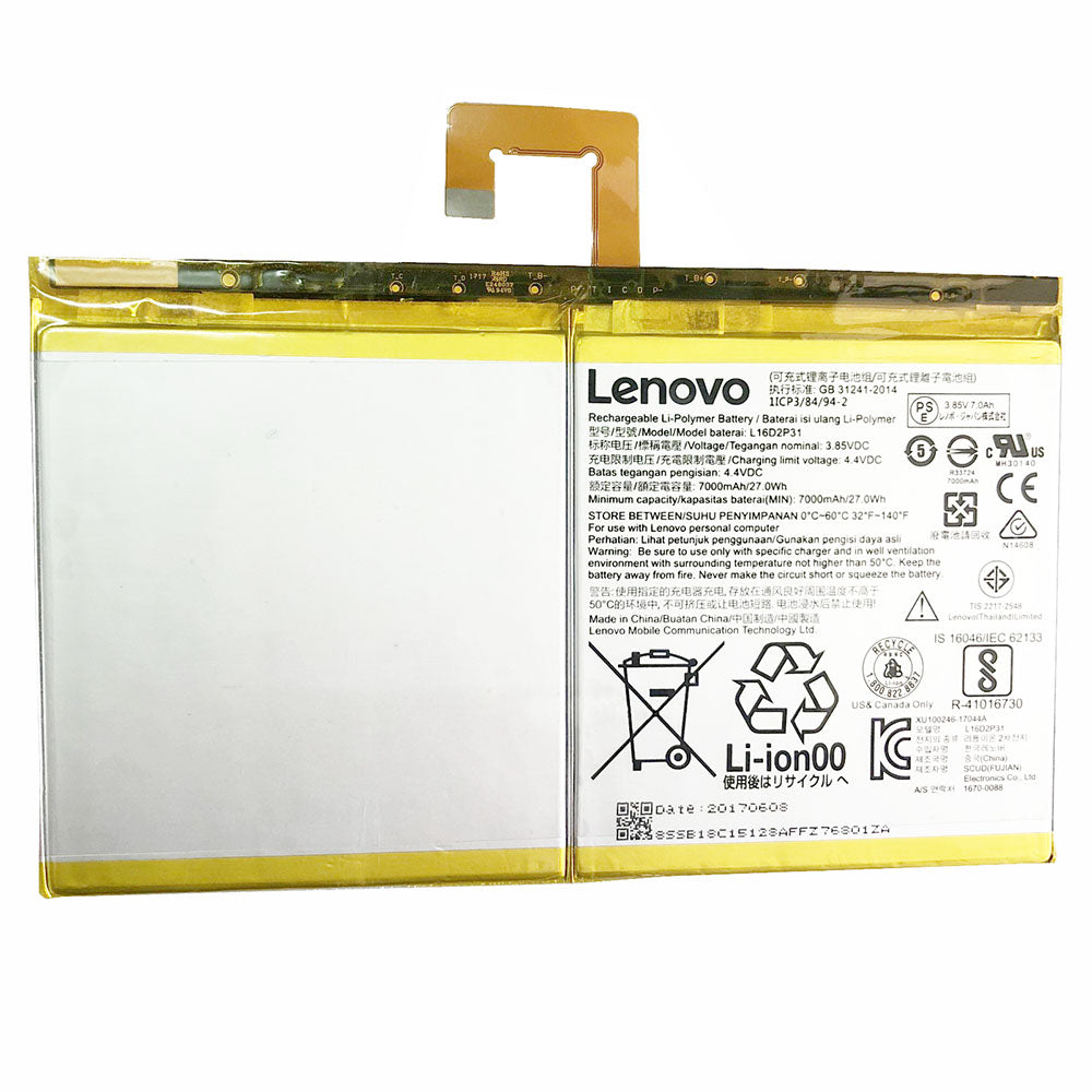 Lenovo L16D2P31 Laptop Battery  Compatible with Lenovo AB TB-X704A, Tab 4 10 Plus TB-X704F, Tab 4 10