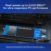 WD Blue SN550 500GB NVMe Internal SSD - 2400MB/s R, 1750MB/s W, (WDS500G2B0C)