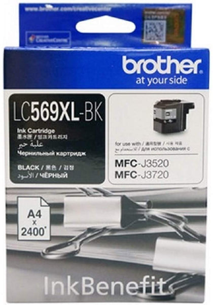 Brother Lc569xl High Capacity Black Ink For Mfc-j3520 And J3720
