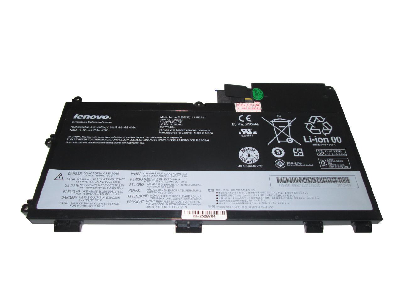 Original 45N1090 L11S3P51 Laptop Battery for Lenovo ThinkPad T430U