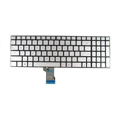 Asus ZenBook UX501 UX501J UX501JW UX501V UX501VW 0KNB0-662DUS00 Keyboard US Backlit Silver