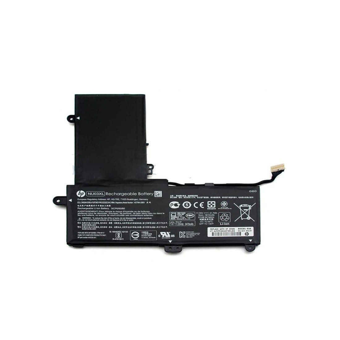 Original NU03XL Laptop Battery compatible with HP Pavilion x360 HSTNN-UB6V 843536-541 844201-850 844201-855 TPN-C128