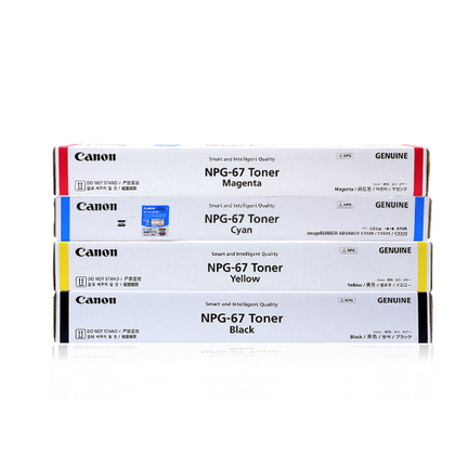 Genuine Canon NPG 67 Toner Cartridge Pack Of 4 For Use IR C3320,C3325,C3330 C3120