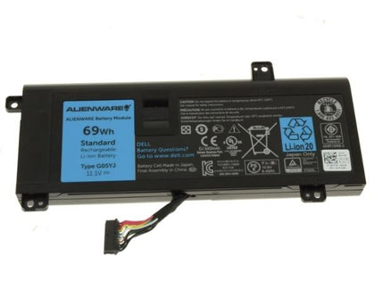 Original Laptop Battery for DELL Alienware 14 A14 M14X R3 R4 G05YJ 0G05YJ Y3PN0 8X70T