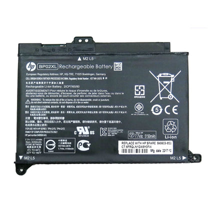 Original BP02XL For HP Pavilion 15-AU109UR, 849909-850 (F9-21) 849569-421 HSTNN-LB7H BP02041XL Laptop Battery