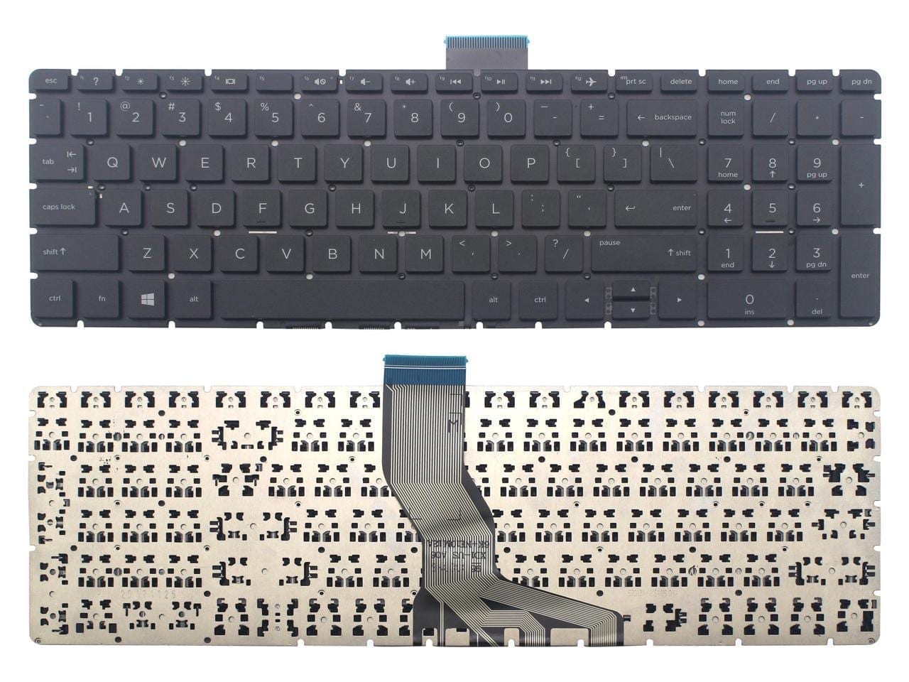 HP 15-bs 15-bs000, 17-BS, 15-Bw, Power 15-B Series US Black Keyboard