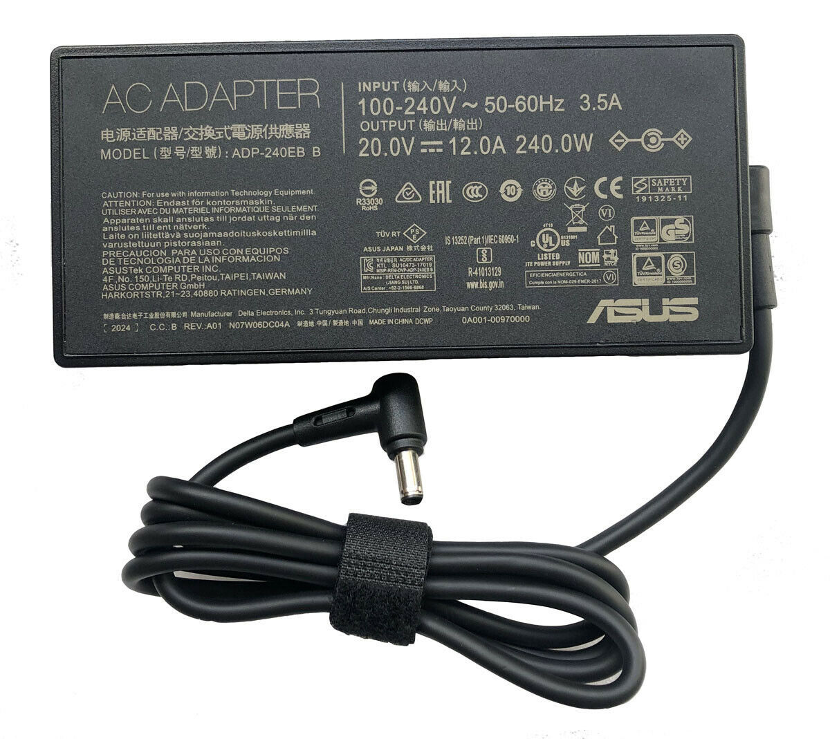 20V 12A 240W Original laptop charger for Asus ADP-240EB B, ROG Zephyrus GX502L