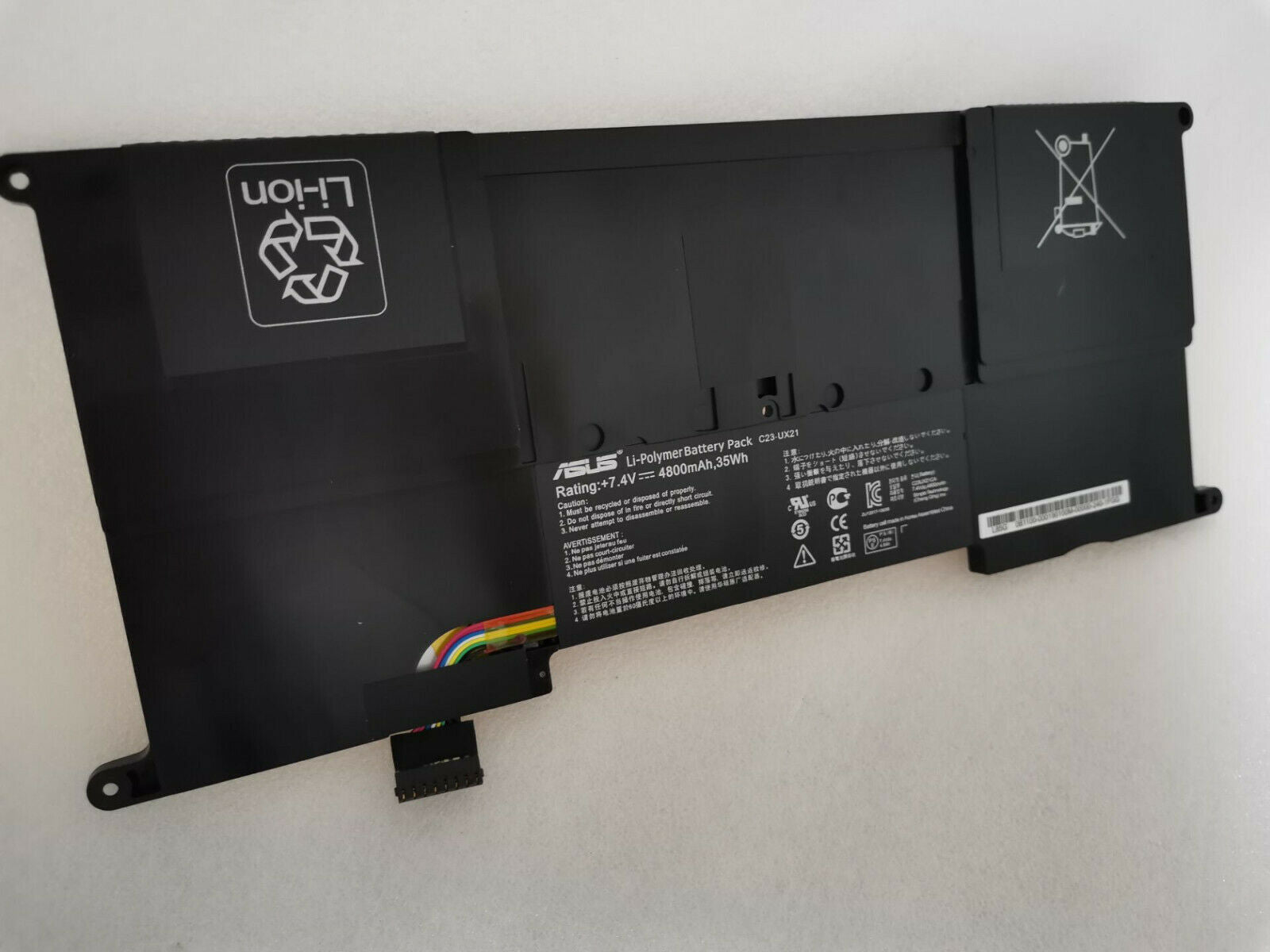 Original C23-UX21 C23UX21 Battery For Asus Zenbook Ultrabook UX21 UX21A UX21E Series 4800mAh 7.4V 35Wh 