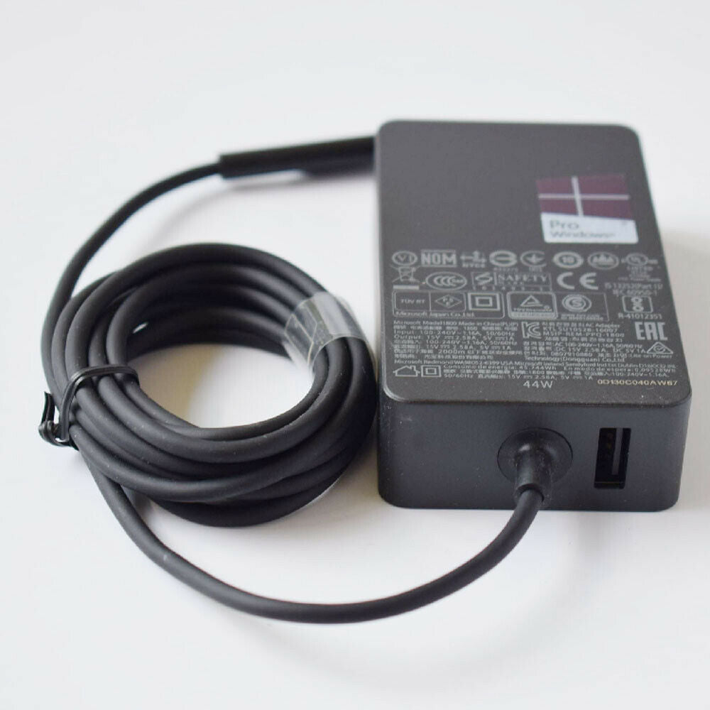 44W 15V 2.58A Power Charger for Microsoft Surface Pro 3 Pro 4 Pro 5
